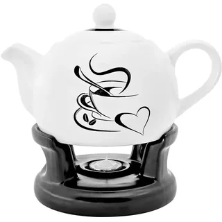 Teekanne Kanne Stövchen Set elegant modern Design Neu (Modell: 8)