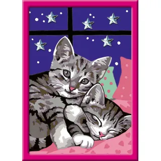 Ravensburger Malen nach Zahlen - Schlafende Katzen