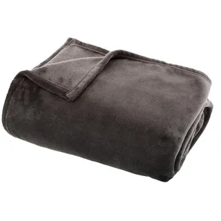 atmosphera createur d ́interieur Plaid 180 x 230 cm Gelb/Grau/Schwarz
