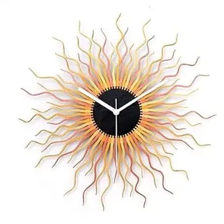 ONZENO Design Analoge Wanduhr 'Medusa 1 M' für Wohnbereich, Büro und Schlafzimmer, 41x41x3.5cm (Kupfer und Gold)