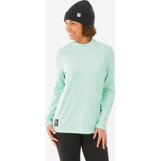 Skiunterwäsche Funktionsshirt Damen - BL 500 Relax Grafik grün, blau, XS
