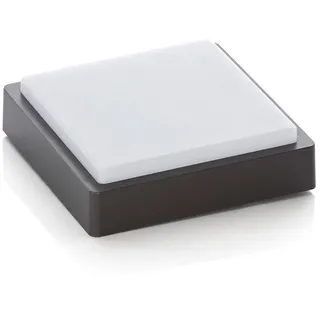 LINDBY LED Außendeckenlampe Kunststoff 22,2 cm 6 schwarz