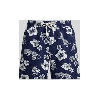 Regular Fit Badehose mit Tunnelzug, Marine, XXL