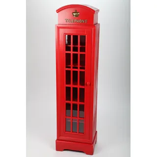 point home Design-Schrank Telephone, Retro, rot, 130cm