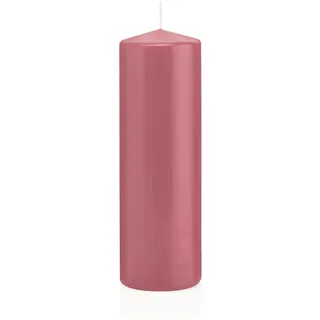 Wiedemann Kerzen Stumpenkerzen Erdbeerrosa Altrosa Ø 58 x 185 mm, 16 Stück, 61 Brenndauer