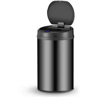 Juskys Sensor-Mülleimer 30 l Schwarz