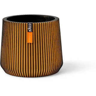 Capi Europe - Sandbag Groove Black & Gold - 20x17 - Gold - Blumentopf für drinnen - CAPI Indoor - BGVGB394