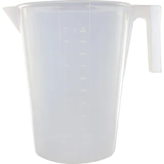 TRIUSO Messbecher mit Skala 5 Liter, weiß, 1 Stück