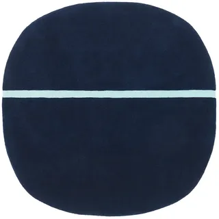 Normann Copenhagen - Oona Teppich, 140 x 140 cm, blau