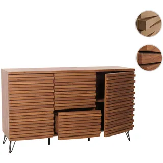 Mendler HWC-M49 Sideboard 85x142x44cm Walnuss-Optik Metall/MDF/Spanplatte