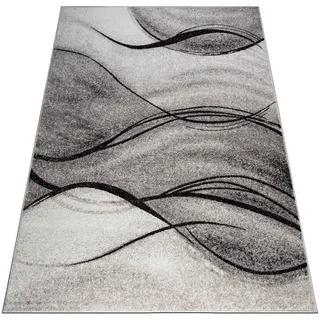 Teppich HOME AFFAIRE "Tritom" Teppiche Gr. B/L: 300 cm x 400 cm, 9 mm, 1 St., beige (sand) Esszimmerteppiche mit besonders weichem Flor, Kurzflor, modernes Wellen Muster