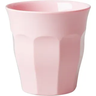 RICE Melamin Becher Medium einfarbig, Soft Pink