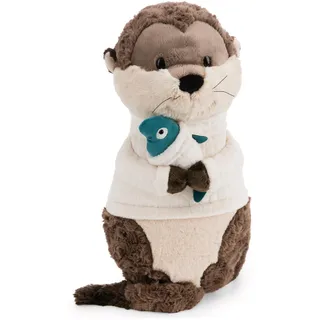NICI Kuscheltier Otter Ophelio mit Fisch 40 cm Braun