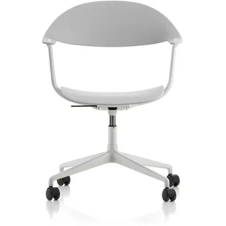 Vitra - Mynt Bürostuhl Viersterngestell, grau / soft light (Rollen für Hartboden)