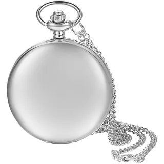 Lancardo Taschenuhr Vintage Herren Damen Uhr Analog mit Metall Kette Weihnachten Geschenk LCD100559
