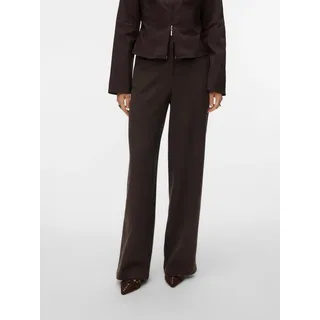 Vero Moda Anzughose VMBESTIE HW WIDE PANT NOOS Materialmix braun 36