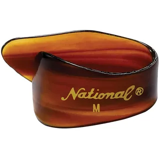Planet Waves D'Addario National Celluloid Fingerpicks Medium Mock Tortoise, 12er-Pack | D'Addario National Picks bieten bequemen Sitz, klassischen Klang, präzisen Anschlag und zuverlässige Kontrolle für Gitarre u.