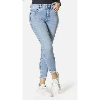 Stooker Women 5-Pocket-Jeans Rio Fringe Skinny Fit Skinny Fit Casual Clean Wash Denim Jeans Magic Shape Effekt für Damen blau 44