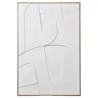 ebuy24 Wanddeko Madeline Weiß 60 x 3 cm | Gr.: onesize