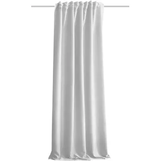 HOMEbasics Home WOHNIDEEN Vorhang 85970 Akustik- &Verdunkelungsvorhang ACUSTICO, 245 x 135 cm Hellgrau, 100% Polyester