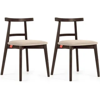 Konsimo Holzstuhl LILIO creme