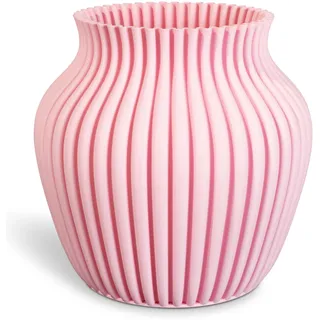 Speaking matte Vase 3D Curve aus Kunststoff pink blossom