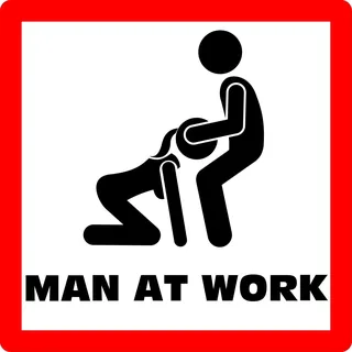 Aufkleber Sticker Man at Work JDM Tuning Autoaufkleber Fun Lustig Stickerbomb Sex Girls Motorrad Moped Simson Trabant S50 Schwalbe Zweitakt