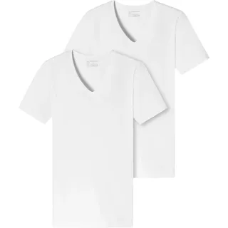 SCHIESSER V-Shirt weiß M