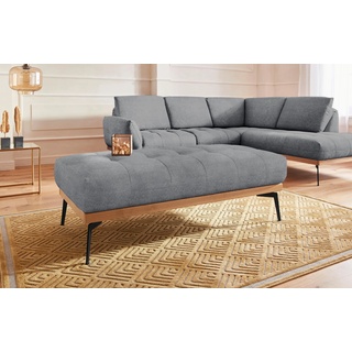 Hocker GUIDO MARIA KRETSCHMER HOME&LIVING "Palíc" Gr. B/H/T: 139 cm x 47 cm x 71 cm, Velours, grau Polsterhocker