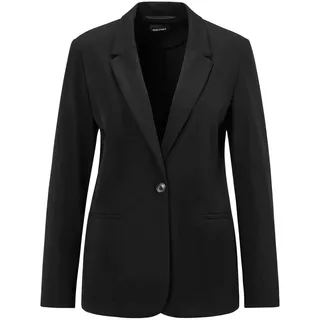 GOLDNER Damenblazer mit Reverskragen und Paspeltaschen in schwarz | Gr.: 52