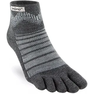 injinji Outdoor Midweight Mini-Crew Wandersocken grau L