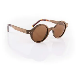 iWood Sonnenbrille aus Holz/Echtholz/Echtholzbrille/Holzbrille - Modell 11 Walnuss - für Damen und Herren - UV400 mit Polarisationsfilter (polarisiert) - Brillenmanufaktur aus Deutschland