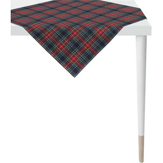 APELT Mitteldecke 9539 WINTERWELT, Weihnachtsdeko, Weihnachten (1-tlg), Digitaldruck blau|rot 100 cm x 100 cm
