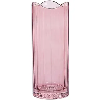 Beliani Blumenvase Glas rosa