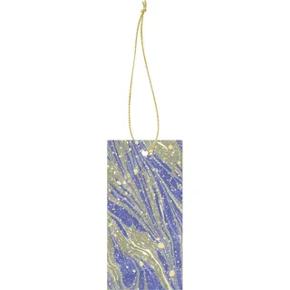 Marbling Geschenkkarten gold-blau 6 St.