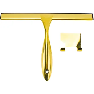 KOLMAN Glaswischer, Badwischer, Edelstahl Duschabzieher Wasserabstreifer | Gold