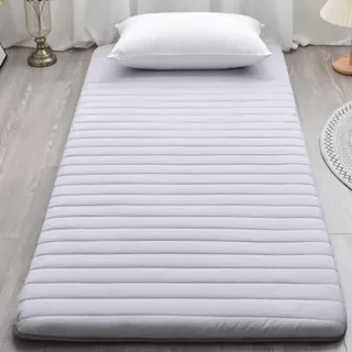 XDone Bodenmatratze, Einzelbett, verdickt, 5 cm, weiche Futon-Matratze, japanische Tatami-Matte, tragbare aufrollbare Matratze, faltbare Schlafunterlage für Zuhause, Camping, Couch (Grau, 90 x 190 cm)