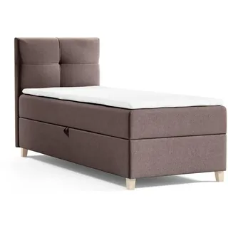 beautysofa Helen Mini 90 x 200 cm Braun