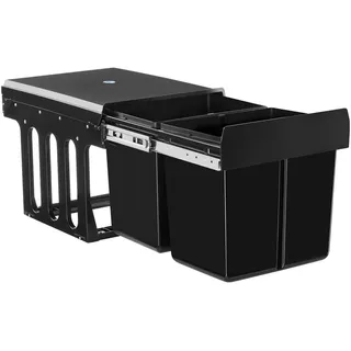 Tectake Abfalleimer 30 l Schwarz