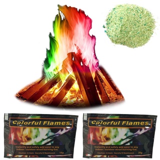 Buntes Feuer, Feuerpulver, Farbe: magisches Pulver, geeignet für Lagerfeuer und Kamine im Freien, Halloween und Weihnachtsfeiern
