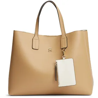 Tommy Hilfiger Icon Satchel Shopper Kunstleder Classic Khaki