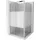 Mexen Apia Duschabtrennung 90 x 90 cm rechts 190 cm Gestreift 6mm Glas 840-090-090-01-20