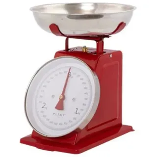 Plint Küchenwaage Küchenwaage Retro Plint Vintage Waage Analoge aus Metall rot