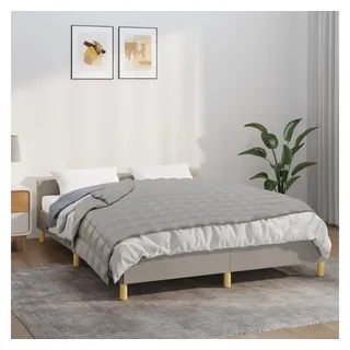 vidaXL Gewichtsdecke Grau 152x203 cm 11 kg Stoff
