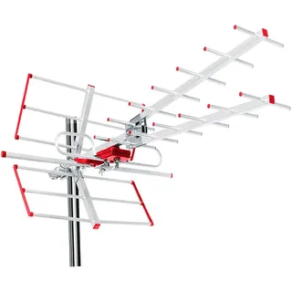 Maclean Brackets Maclean MCTV-855A Außenantenne TV Antenne Dachantenne DVB-T DVB-T2 Full HD max 100dBμV UHF/VHF LTE Filter (Aktive)