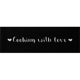 Küchenläufer »Cooking Love«, rechteckig, 55873815-11 schwarz 5 mm