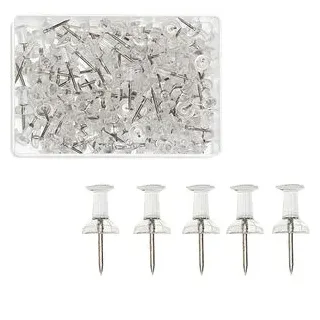 Wedo Pinnnadeln Diabolo transparent, 100 St.