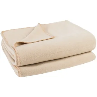 Plaid Soft-Fleece Decke 160 x 200 cm creme, zoeppritz