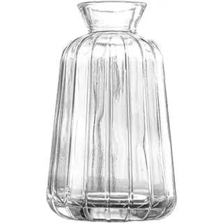 BYYLECL Glasvase, Vintage-Mini-Vase aus geprägtem Glas, für Tafelaufsätze, Hochzeitstischdekorationen, Tischdekorationen, Knospenvasen, Heimdekor-Vase 03