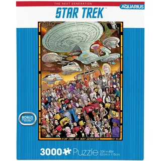 Aquarius Star Trek Next Gen Puzzle (3000 Piece Jigsaw Puzzle) - Officially Licensed Star Trek Merchandise & Collectibles - Glare Free - Precision Fit - Virtually No Puzzle Dust - 32 x 45 Inches